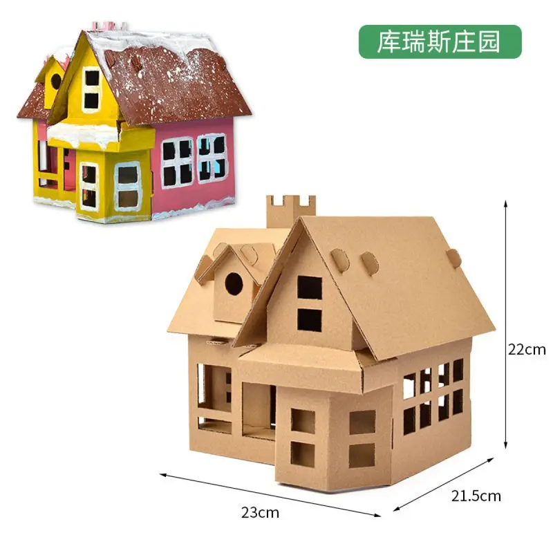 Christmas DIY Cookie House Kit for Kids – Glowing Lights, Creative Handicraft Decoration Set, Perfect for Preschool Gifts 6