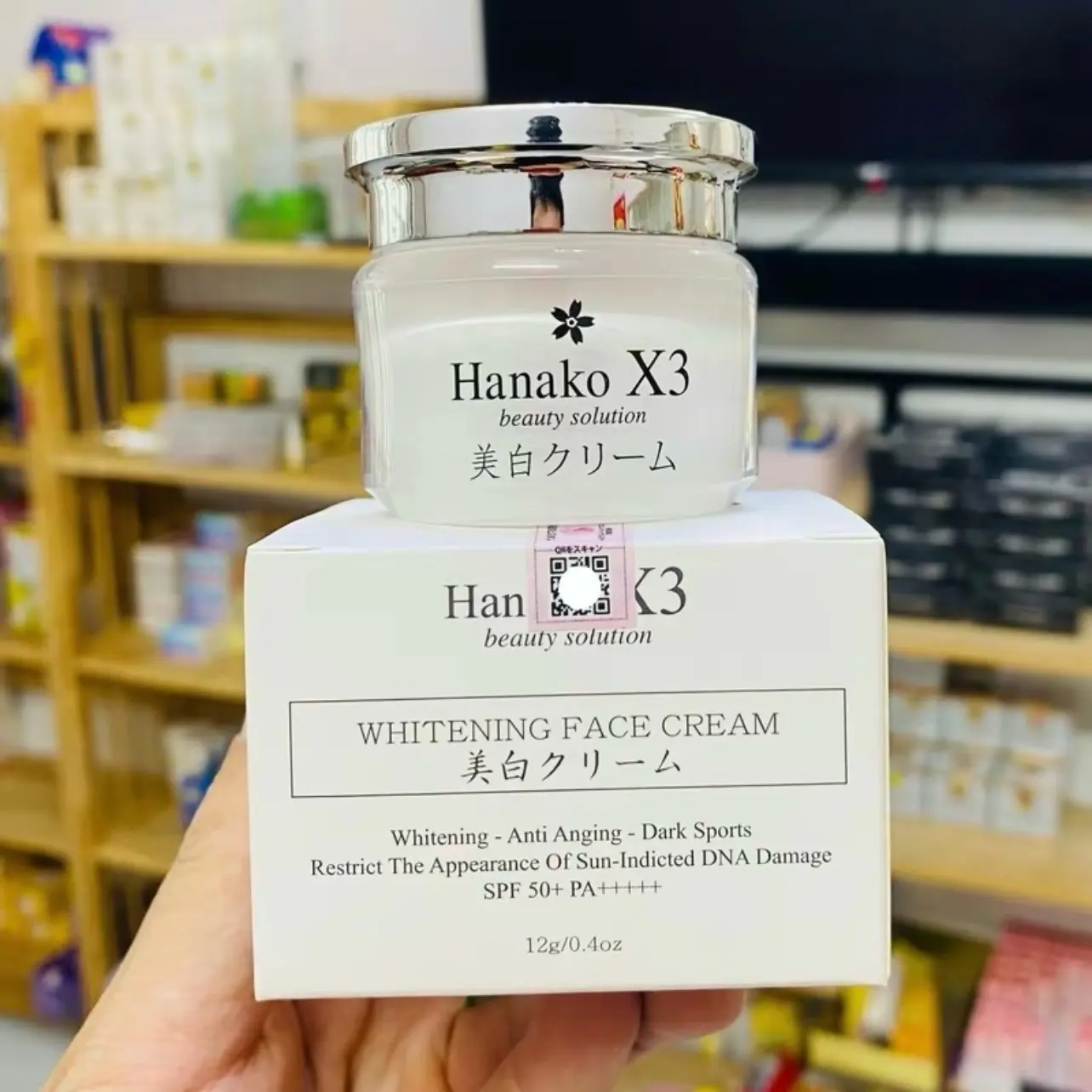 [ Mua 7 Tặng 3 ] Kem Face Hanako X3 Nhật Bản CHÍNH HÃNG Dưỡng Trắng Đẹp Da 12g