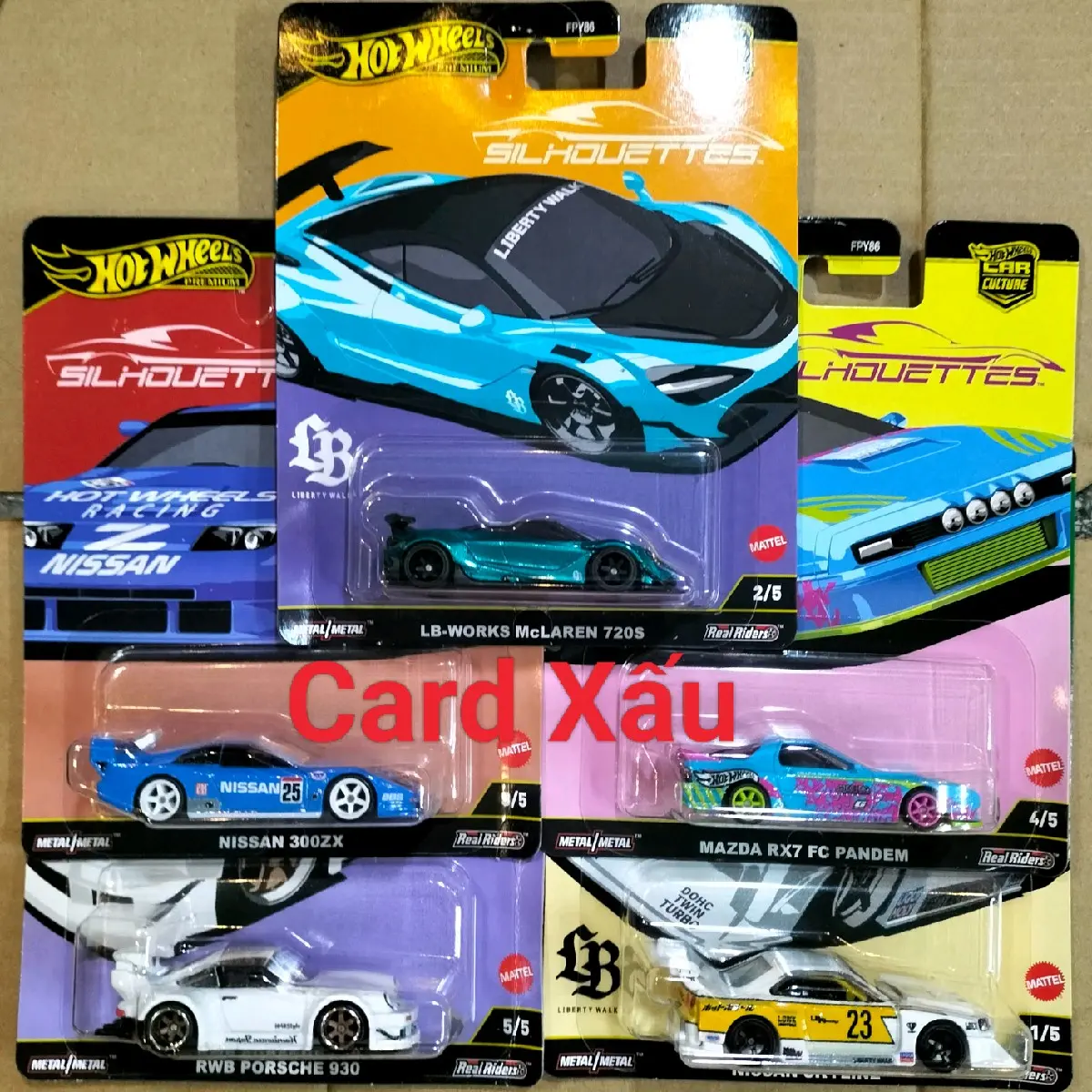 Xe mô hình Hot Wheels 2025 Car Culture Silhouette Porsche Nissan McLaren Mazda