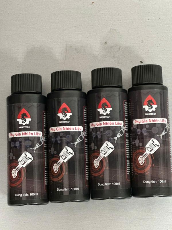 4 chai dung dịch vệ sinh kim phun và buồng đốt xe máy KV Nanotech 100ml sản xuất tại Việt Nam