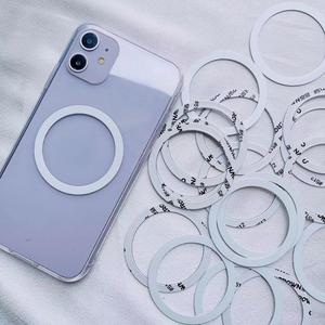 Metal Ring Sticker for MagSafe Wireless Charging Adapter, Ring for Magnetic Phone Holder, Shell Switch Accessories, Compatible with iPhone 12 13 14 15 16, Car Magnet, P2