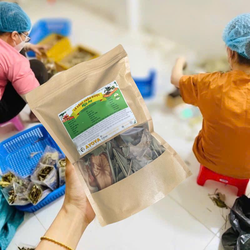Thảo dược xông & tắm cơ thể Mộc An: xả xui, giải cảm, chăm sóc mẹ sau sinh (Tặng kèm trà gừng) 4