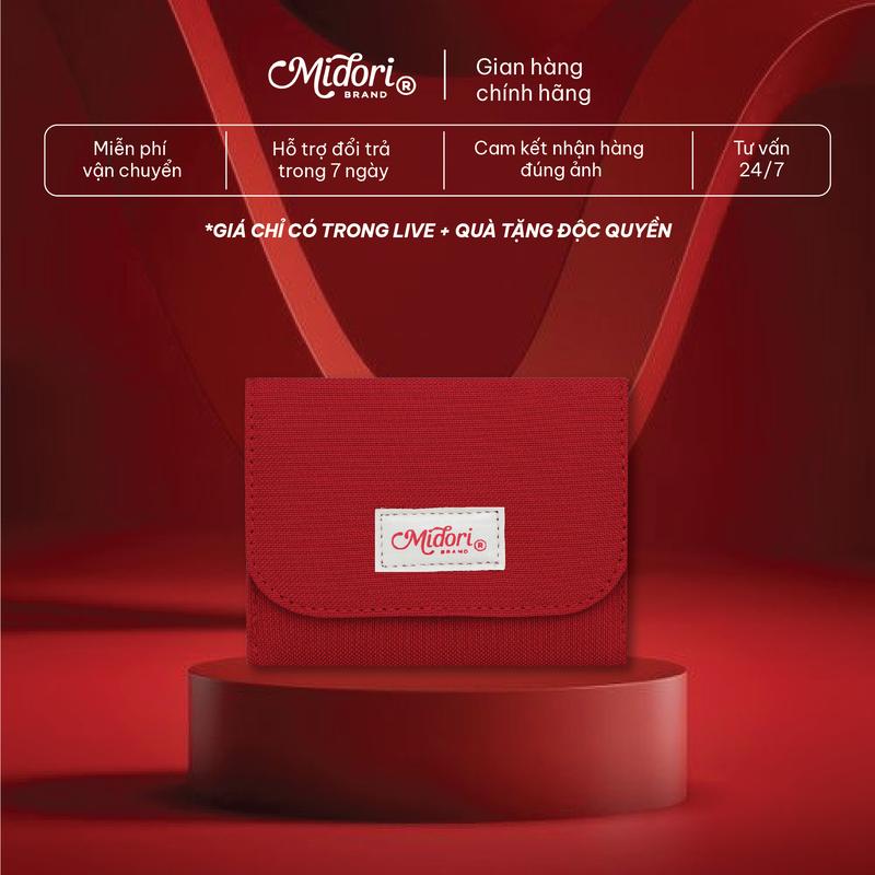 Ví Ngắn Đựng Thẻ Nam Nữ Gập Đôi Unisex Polyester NIGHT LIGHTS Kháng Nước Chính Hãng | Local Brand Midori Studio MDR