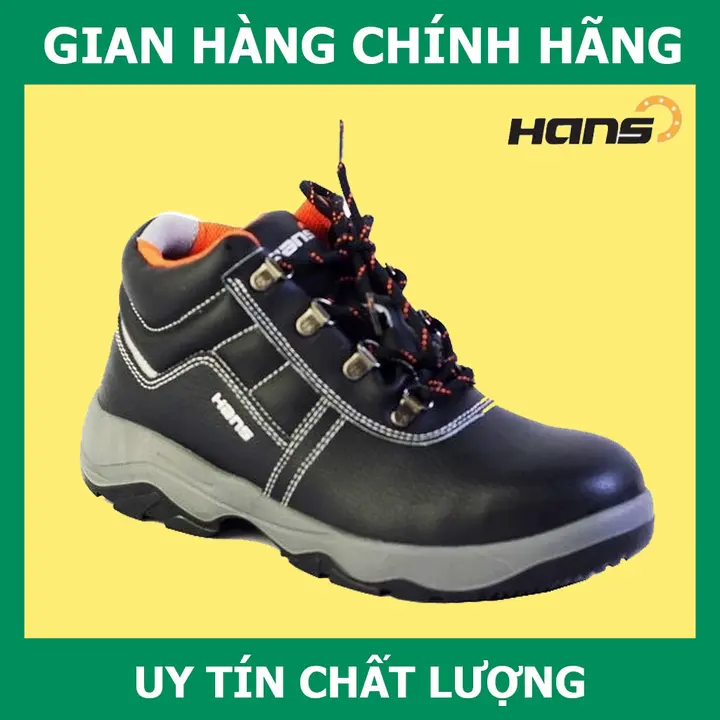 [Chính Hãng] Giày Bảo Hộ Hans HS-55, Đế Chống Va Đập, Chống Đâm Xuyên