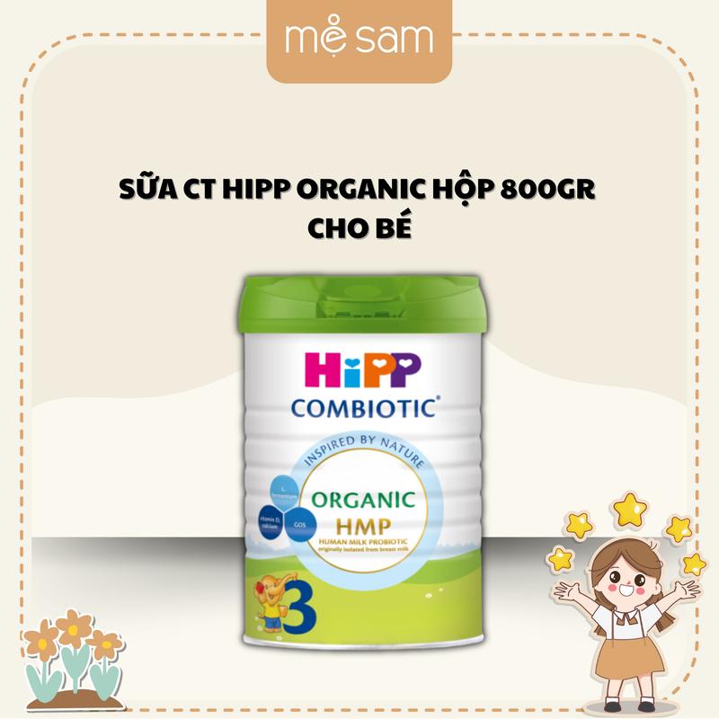 [DATE T3/2026] [Hàng chính hãng- Tem phụ] Sữa CT HiPP Organic Các Giai Đoạn Cho Bé Hộp 800gr
