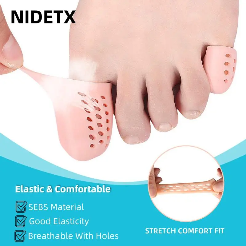 Dụng Cụ Kéo Giãn Dụng Cụ Bunion Bằng Silicon, 2 Miếng = 1 Cặp, Giảm Đau Mề Đay Ngô, Để Giảm Vết Nứt Gót Chân