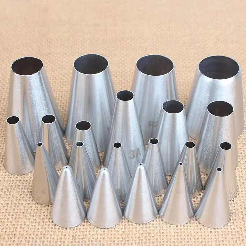 Stainless Steel Cake Decorating Nozzle Set, 21pcs/set Cake Decorating Tool, Baking Accessories for Cupcakes, Cakes and Cookies 2