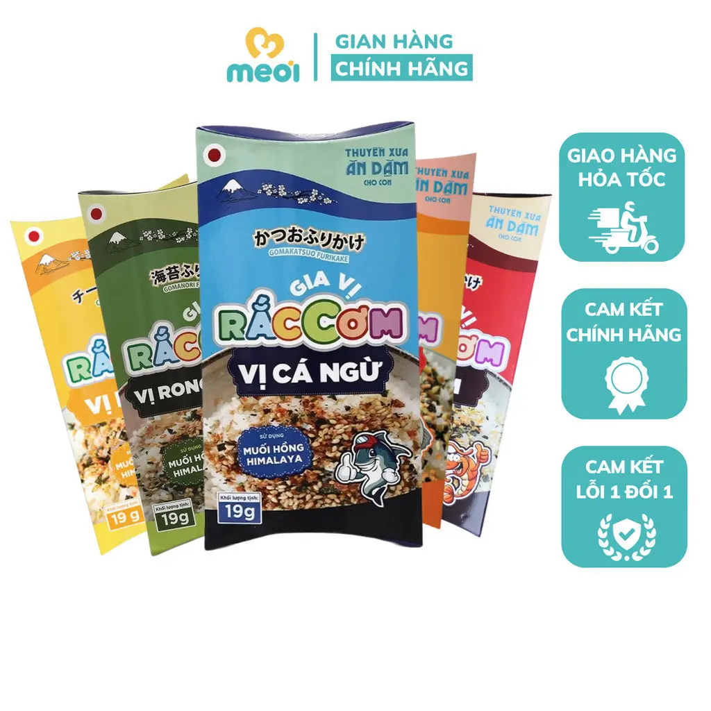 Gia Vị Rắc Cơm Ăn Dặm Thuyền Xưa, Nguyên Liệu Nhật Bản Cho Bé Từ 1 Tuổi 19g