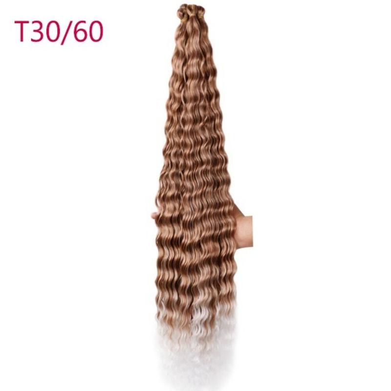 Product Introduction of DIY Freetress Deep Twist Crochet Hair Ombre Afro Curls Synthetic Crochet Hair Long Curly Crochet Braiding Hair Extensions African 10