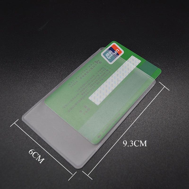 Product Introduction of Casual Transparent Waterproof Protect Credit Cards Anti-magnetic Bank ID Card Sleeve Card Cover Card Case ID Card Holder 9