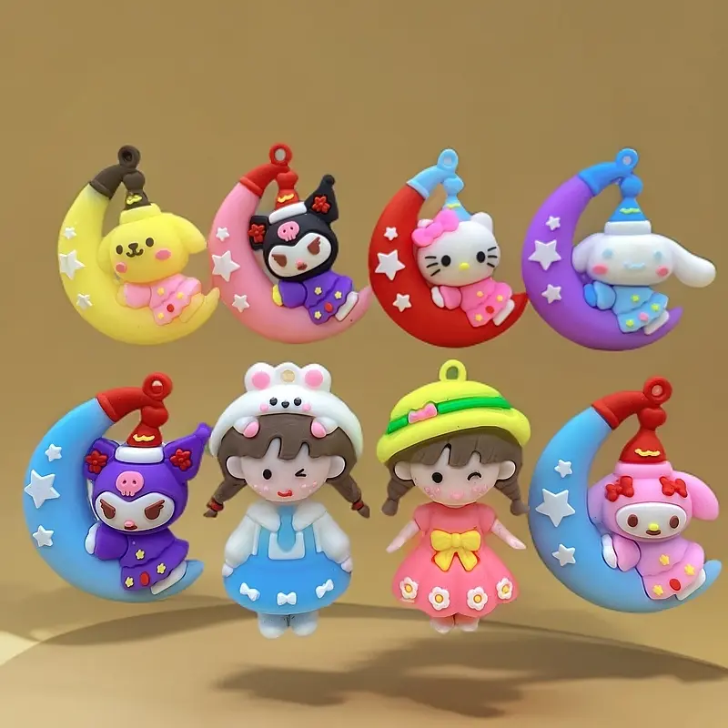 Búp Bê 3D Hoạt Hình, Chỉ Có Kuromi Và Thiết Kế Cô Gái Bện, Thủ Công Tự Làm 6