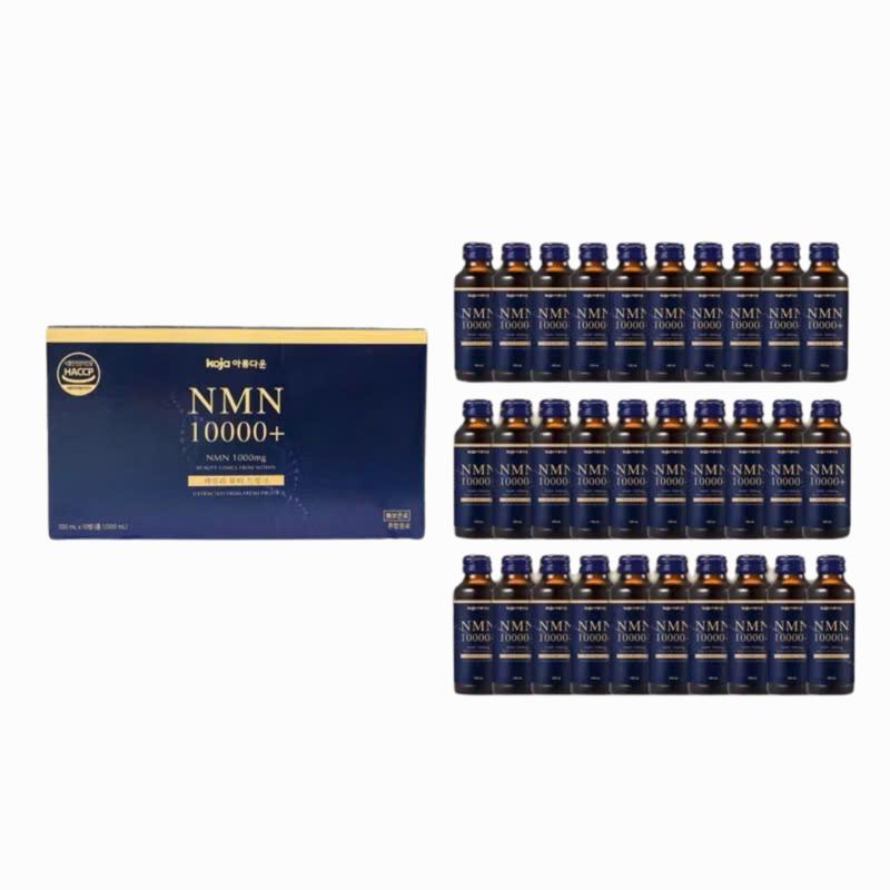 H94_ COMBO 3 HỘP Nước Uống NMN 10000 Hàn Quốc Koja Hàn Quốc Hỗ Trợ Sức Khoẻ (Hộp 10 Lọ)