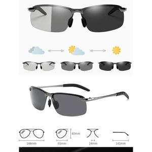 แว่นกันแดดโพลาไรซ์โฟโตโครมิก สำหรับผู้ชาย ปรับตัวเข้ากับสภาพแวดล้อมแสงที่แตกต่างกันอย่างชาญฉลาด ให้ประสบการณ์การมองเห็นที่ดีที่สุดสำหรับกิจกรรมกลางแจ้ง เช่น การขับรถและตกปลา
