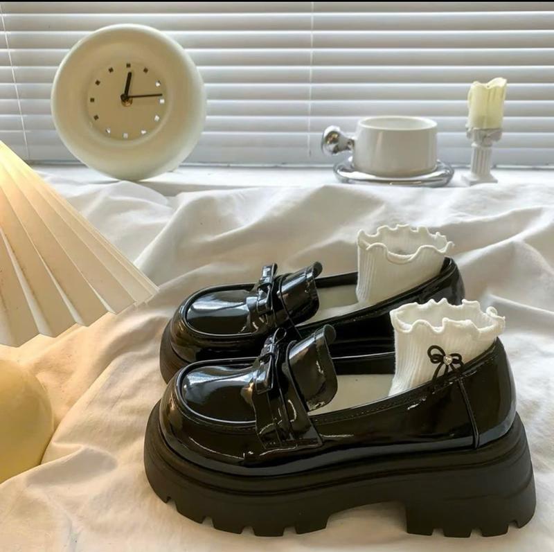 FORM RỘNG LÙI 1 SZ Giày Đốc Nữ 7p Hàn Quốc Đế Cao Chất Da Mềm Đi Siu Êm Giày Hot Năm 2025 Ms 1510