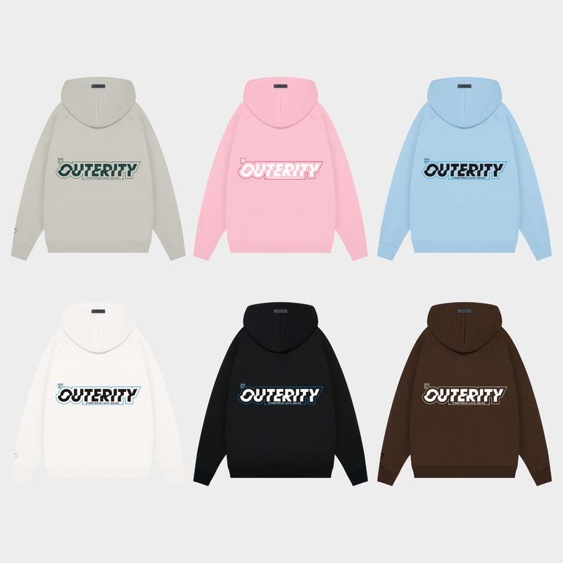 Áo khoác hoodie zip nỉ bông Outerity Collection Signature SS2022