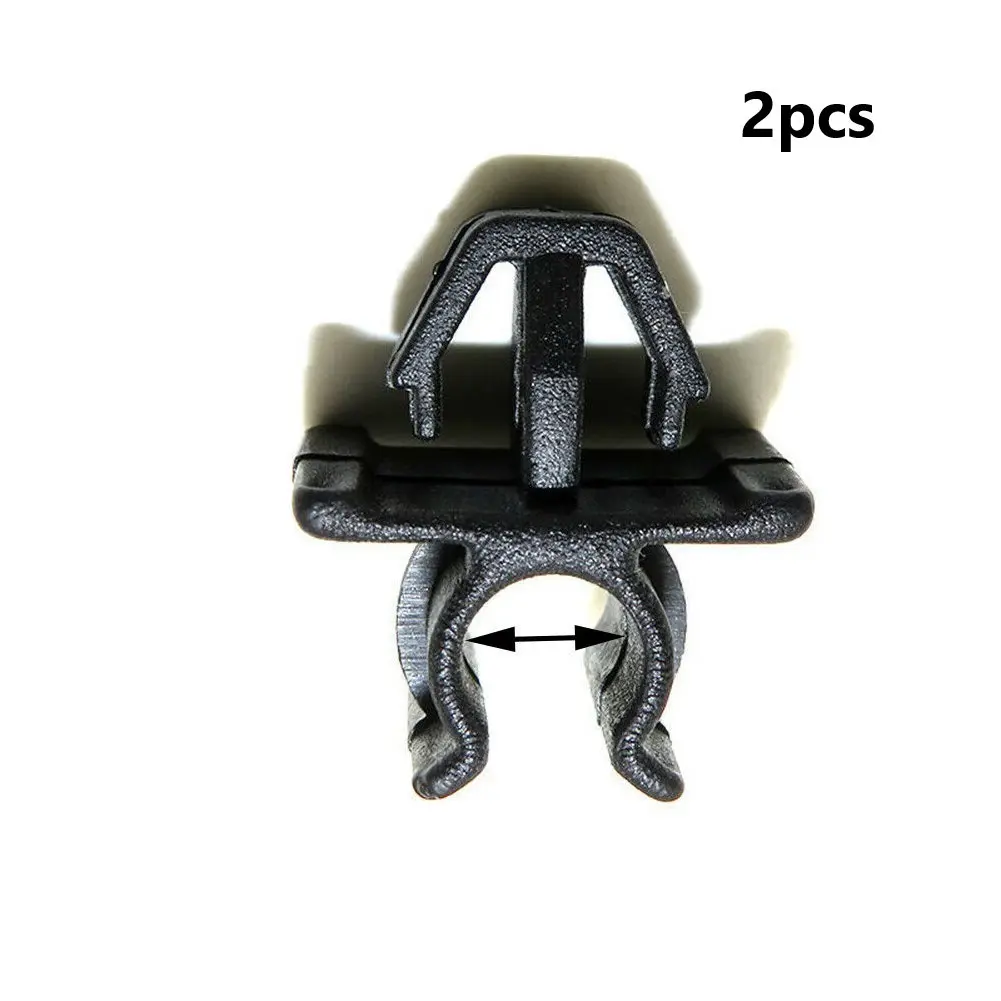2pcs Car Hood Prop Rod Clip for Nissan plastic Black GOOD QUALITY