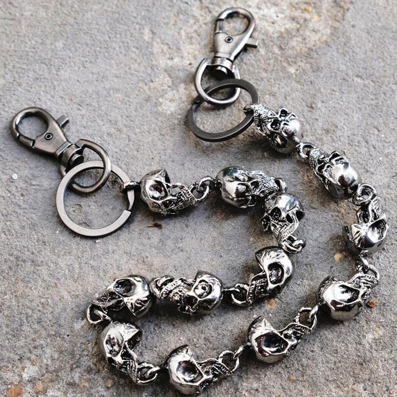 Product Introduction of 59cm Metal Pants Chain Big Ghost Head Dark Hip-hop Personality Trend Waist Chain Versatile For Men And Women 23