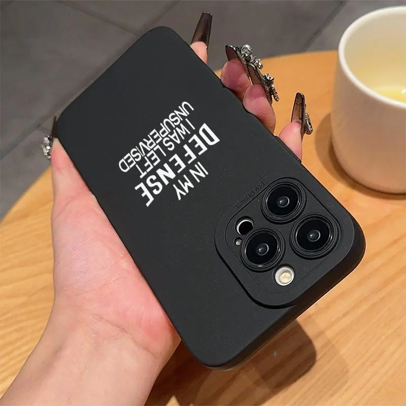 Letter Pattern Phone Case, Anti-drop Phone Protector Cover, Phone Accessories Compatible with iPhone 6 7 8 X XR XS 11 12 13 14 15 Pro Max 1