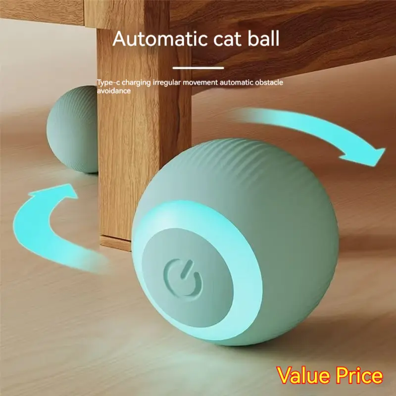 [Pet Cat Essential] Smart Cat Teasing Ball Funny Cat Cat Kitten Cat Toy Kitten Relieving Stuffy Electric Automatic Artifact Rolling