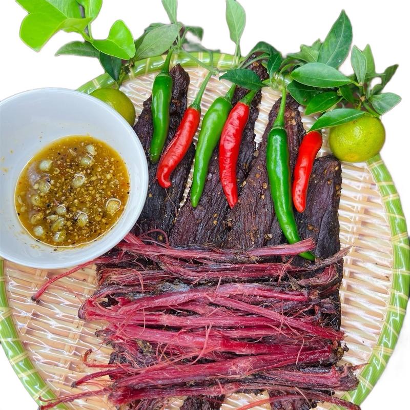 Gói 250g Thịt Lợn Gác Bếp kèm chẳm chéo Hải Food - Đặc Sản Ăn Vặt - Food Snack
