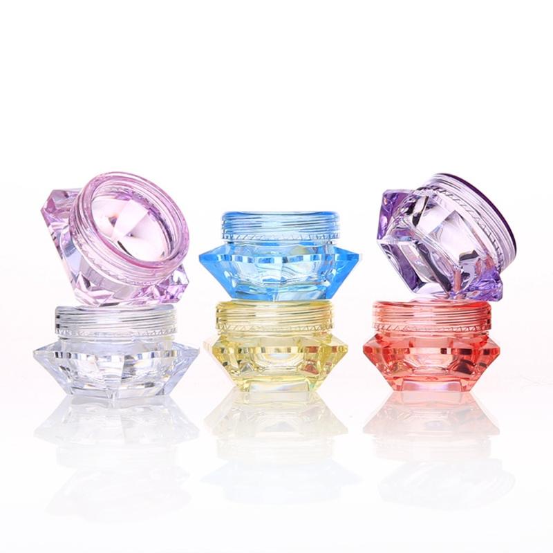 Product Introduction of 5g Fashion Polystyrene Shaped Facial Cream Box Travel Jar Transparent Trial Sample Box Travel Packaging Container 9