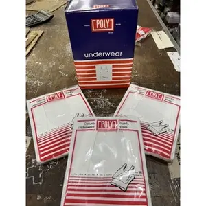 (1pcs) singlet POLY putih pria dewasa original TERMURAH size 32 34 36 38 40 42 Cotton Briefs Kaos