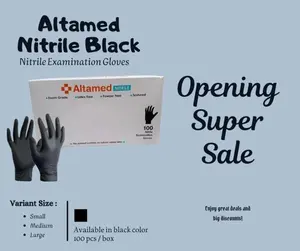 Sarung Tangan Altamed Nitrile Black Powder Free Cleaning