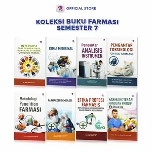 Buku Farmasi Semester 7 :  Pengantar Analisis Instrumen / Etika Profesi Farmasisi / Farmakoepidemologi / Kimia Medisinal / Metodologi Penelitian Farmasi / Pengantar Toksikologi Untuk Farmasi / Pustaka Baru Press - PB