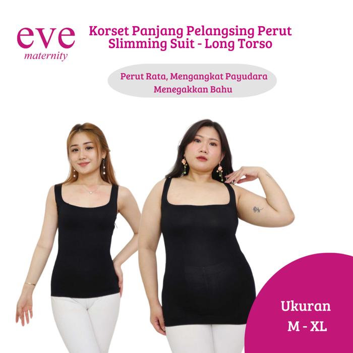Gambar Korset Panjang Pelangsing Perut Slimming Suit Long Torso KR047 - CREAM, M dari Eve Maternity Store Kota Administrasi Jakarta Barat Tokopedia