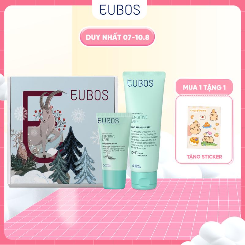 Combo Quà Tặng Kem Dưỡng Da Tay EUBOS 25ml Và Kem Dưỡng Da Tay EUBOS 75ml