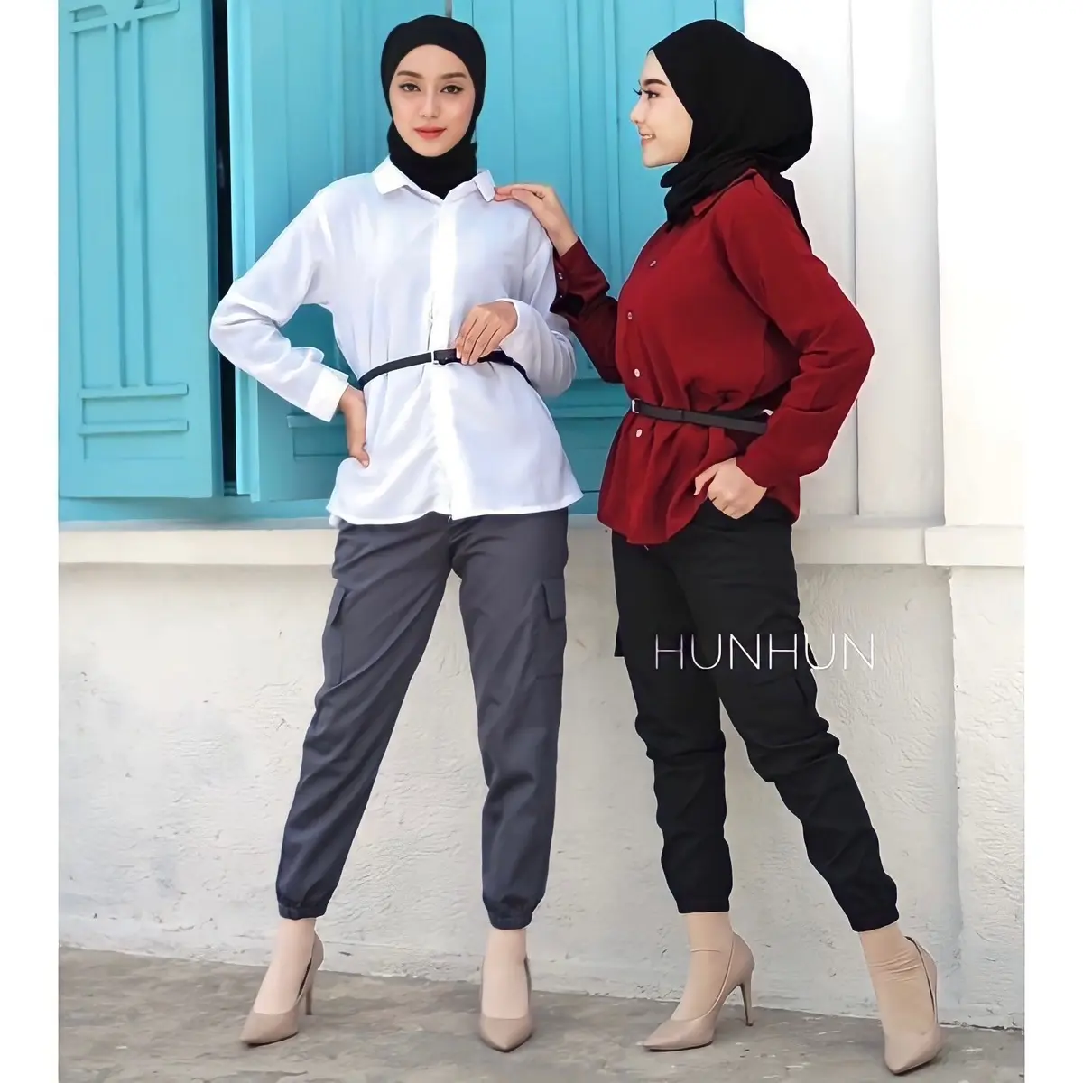 JOGGER CARGO WANITA/ JOGGER BAGGY PANTS KATUN TWILL STRECH - CARGO KASUAL WANITA/CELANA PANJANG WANITA