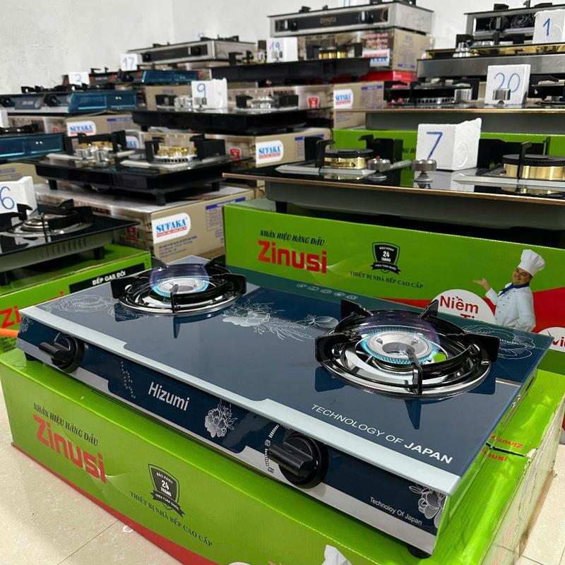 Bếp gas đôi HIZUMI,tiết kiệm gas, kính cường lực chịu nhiệt  bảo hành 24 tháng , shop cam kết hàng giống mô tả 5