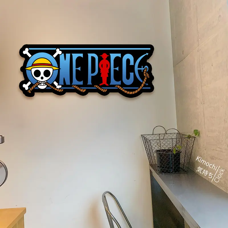 HIASAN DINDING ONE PIECE LUFFY GANTUNGAN DINDING ONE PIECE MUGIWARA LUFFY Dipasang di Dinding Kamar Tidur 3