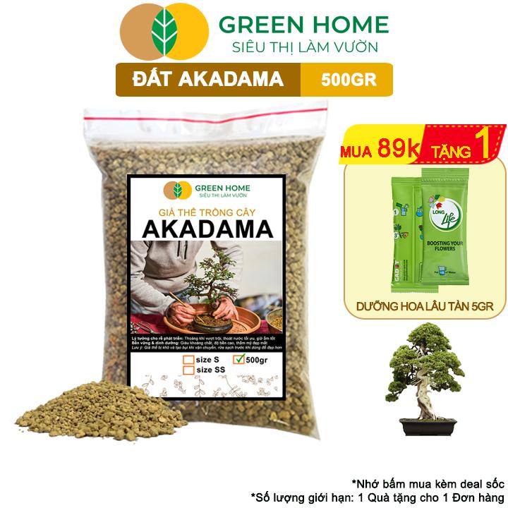 Đất Akadama Greenhome, Bao 500GR, Giá Thể Bonsai, Kiểng Lá, Sen Đá, Phân Nền Thủy Sinh, Dưỡng Chất