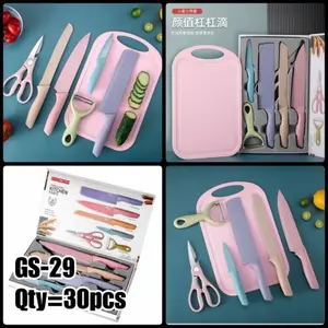 Pisau Set keramik warna Stainless Knife Set 6 in 1 Pisau Anti Lengket Anti Karat tanpa talenan Pisau Set keramik warna Stainless Knife Set 6 in 1 Pisau Anti Lengket Anti Karat tanpa talenan