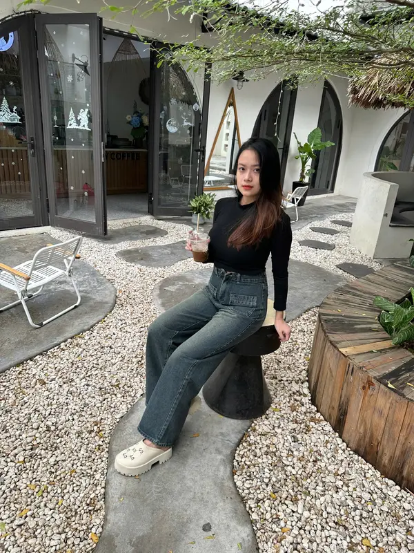 [Jean Hot] Suông Túi ngang trước  dãn 4 chiều hack dáng hot trend cho các nàng [MỘNG DIỄM SHOP] quần  jean baggy jeans 4