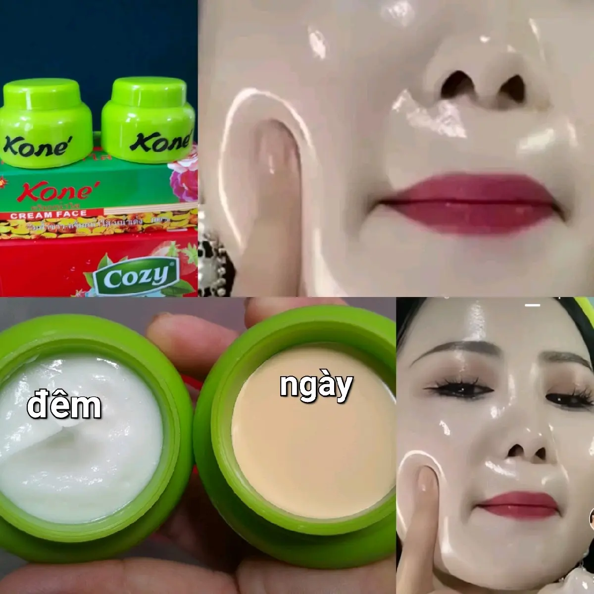 combo  2 bộ kem face kone cặp thái ngày đêm