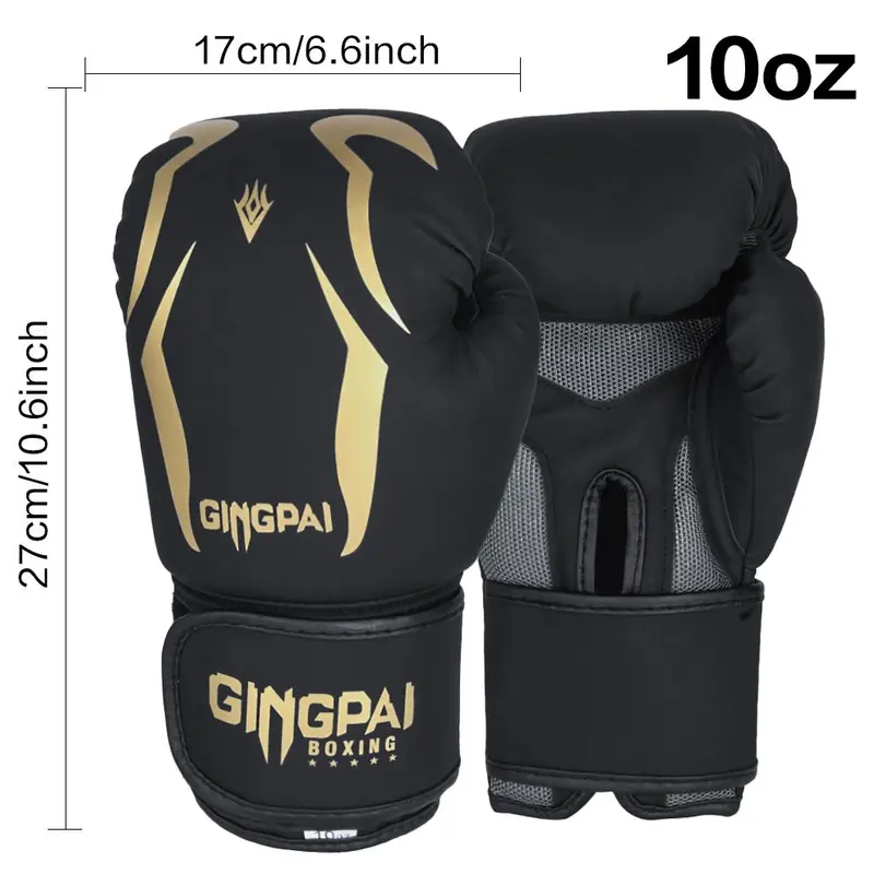 Boxing Gloves, 1 Pair Professional Training Gloves, Durable Boxing Gloves for Men & Women, Professional Boxing Gloves for Training, Sports Accessories 2