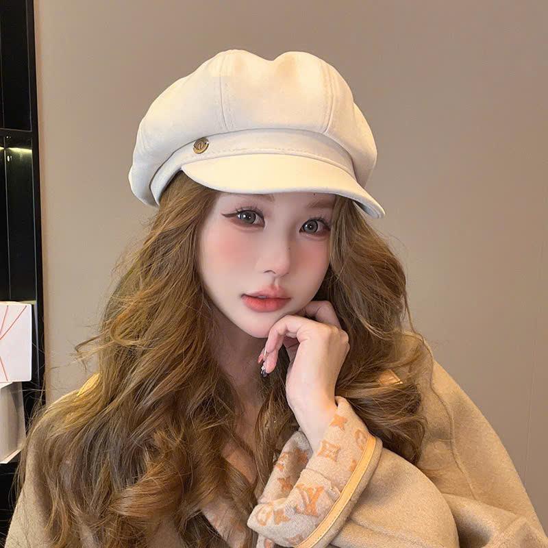 2SML Mũ Nồi Nón Beret Phong Cách Thời Trang Hàn Quốc Cho Nữ Cao Cấp Hat Cap Có Big Size