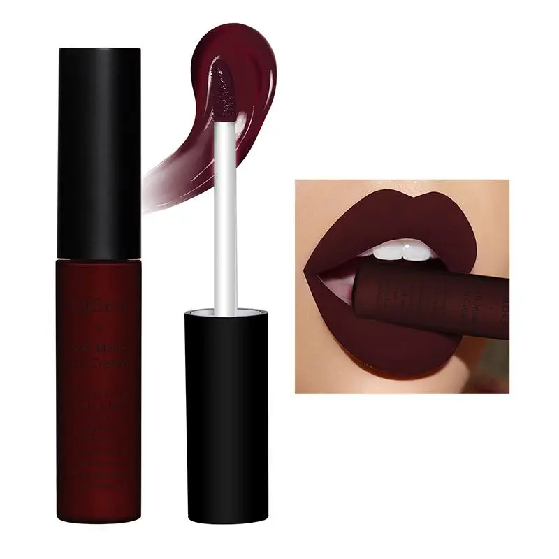 Matte Liquid Lipstick, 1 Count Long Lasting Easy Coloring Lipstick, Velvet Matt Finish Lip Gloss, Girls and Women Makeup Accessories, Valentine's Day Gift