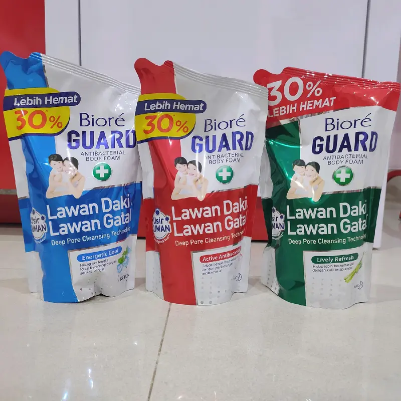 BIORE GUARD Antibacterial Body Foam | Body Wash | Sabun Mandi Cair Refill Pouch 0