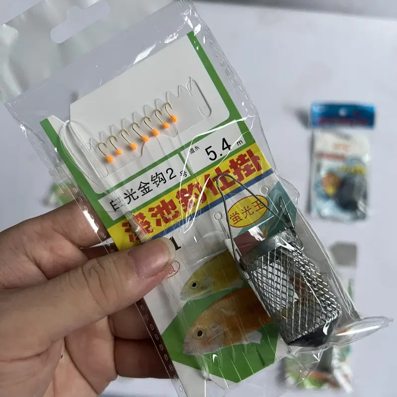 Rọ Mương, Bộ Thẻo 7 Lưỡi Câu Cá Mương Hồ Siêu Nhạy Có Rọ Sắt Siêu Nhạy - LCT010 5