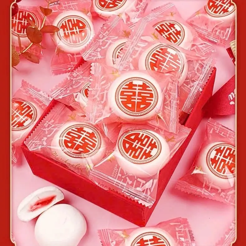￼Kẹo marshmallow , kẹo bông gòn may mắn ,kẹo đám cưới