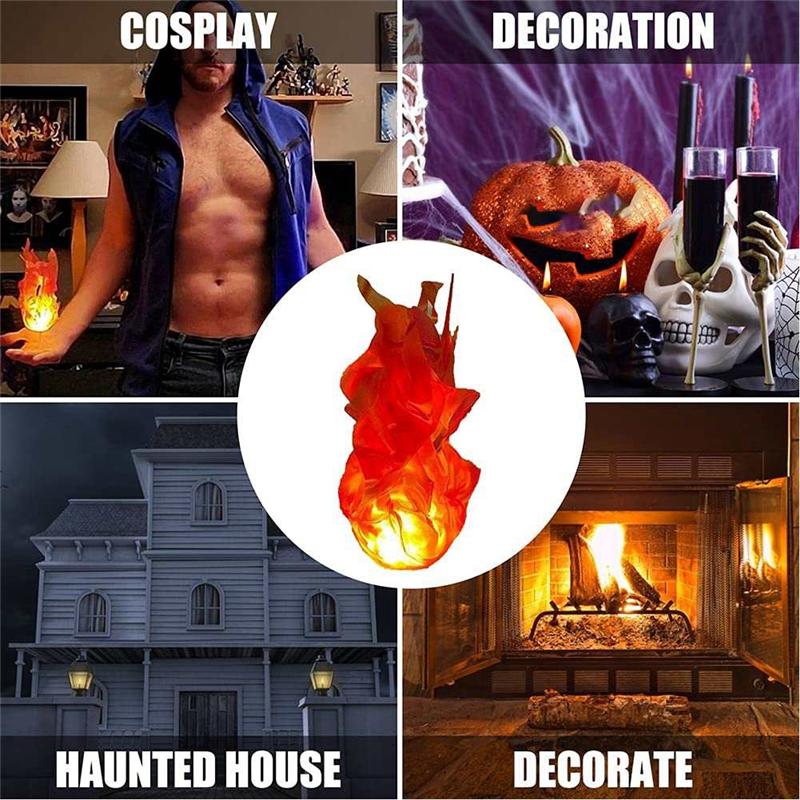 【luar negara】Bola Api Halloween di Tangan, Hiasan LED Rumah, - TikTok ...