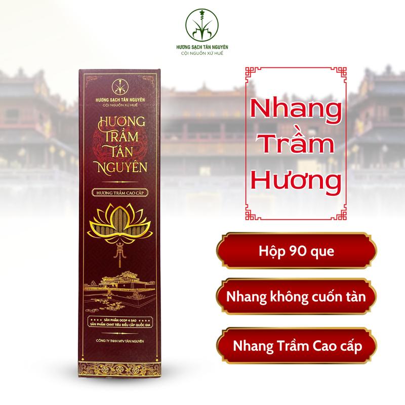  Nhang trầm cao cấp Tân Nguyên hương trầm thơm nhang trầm hương hộp 90 que thơm đậm Dầu Thơm Phòng Dầu Thơm Nước Hoa 