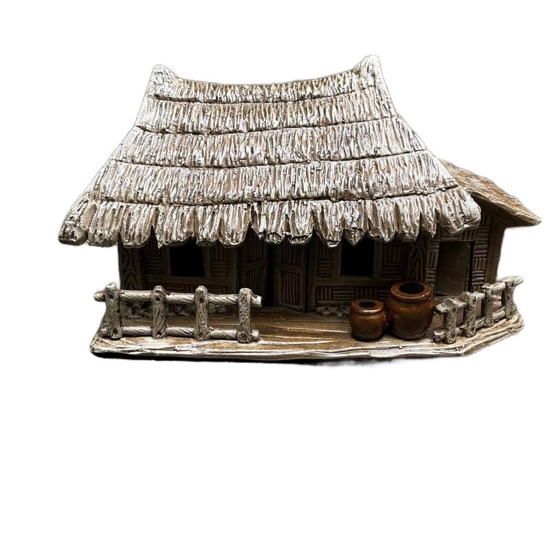 Nha cổ quê làng mộc thiên Mô hình nhà rơm nhà tranh dài 26cm trang trí không gian cây bonsa, trang trí tiểu cảnh, decor không gian bể cá Decor Phòng,Trang Trí Nhà  , xanh bonsai xung mini , bonsai  đất kiểng  bonsai tree động rừng tượng hổ Đồng