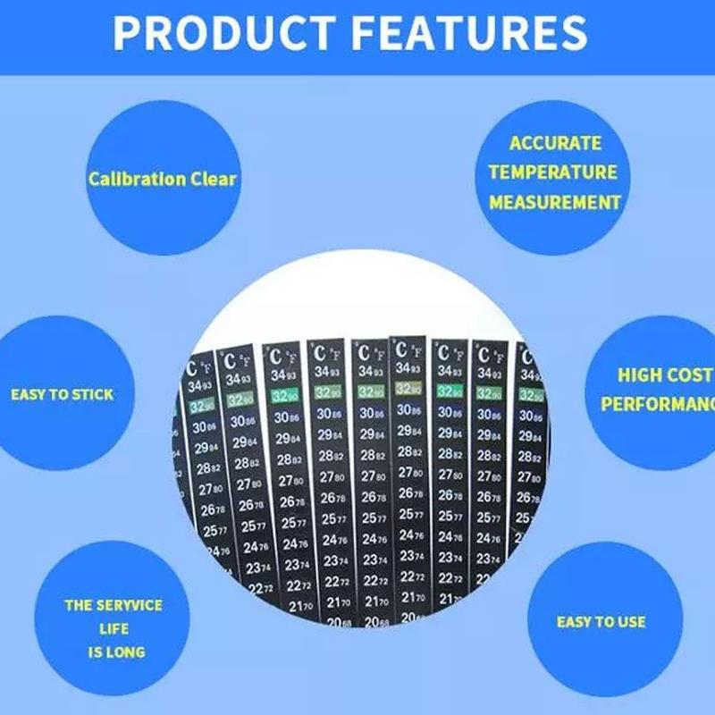 Product Introduction of 1Pcs Stick-on Digital Aquarium Fish Tank Fridge Thermometer Measurement Sticker Stickers Y5G1 35