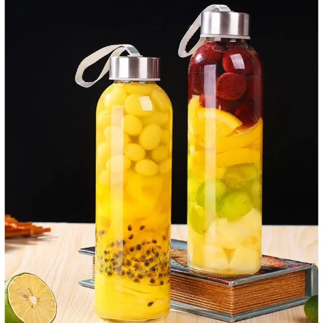 Chai Thủy Tinh Tròn Nắp Dây Xách 300ml | 500ml