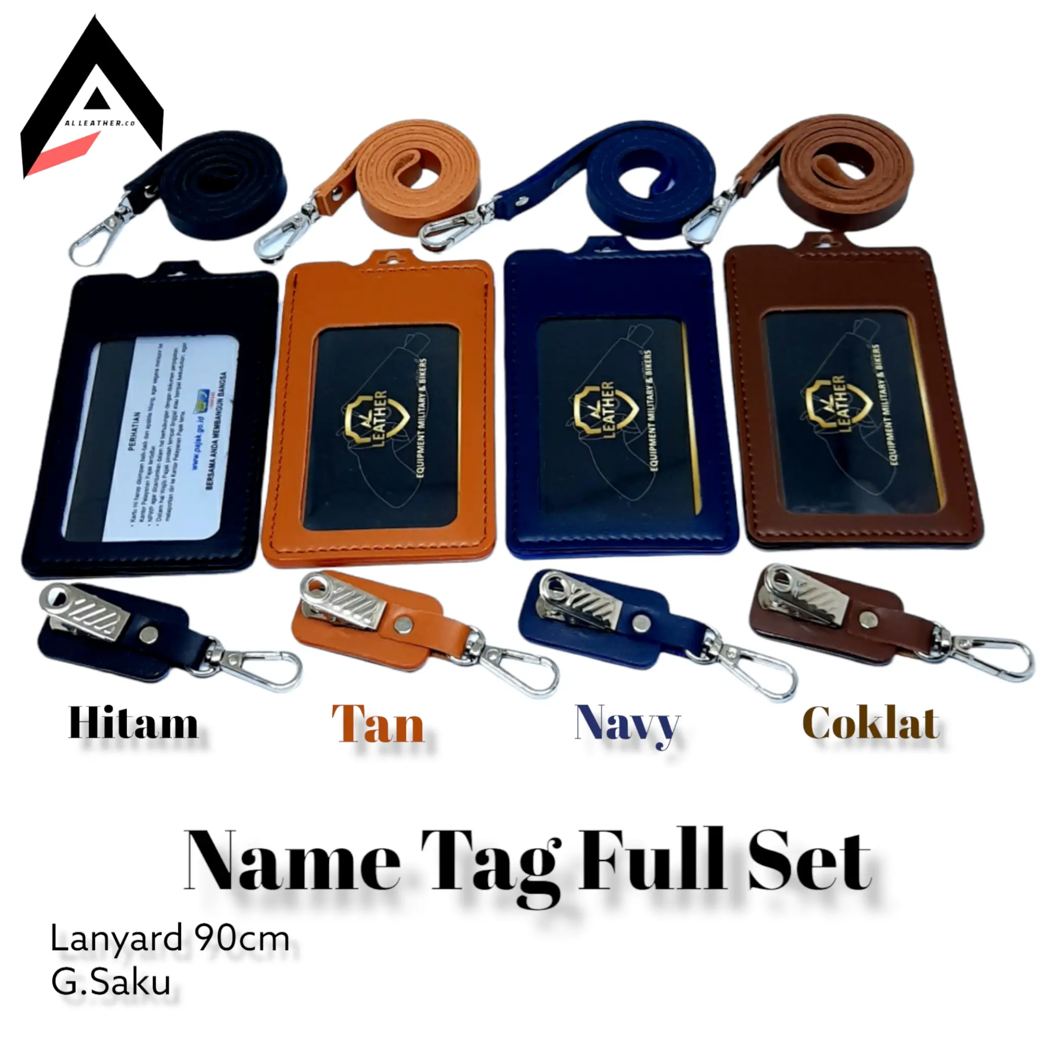 Name Tag Lanyard By AL Leather Tali
