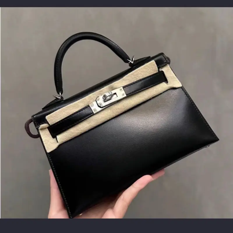 Túi Xách nữ 1 quai size 19-22cm bản da bóng tag bạc 2